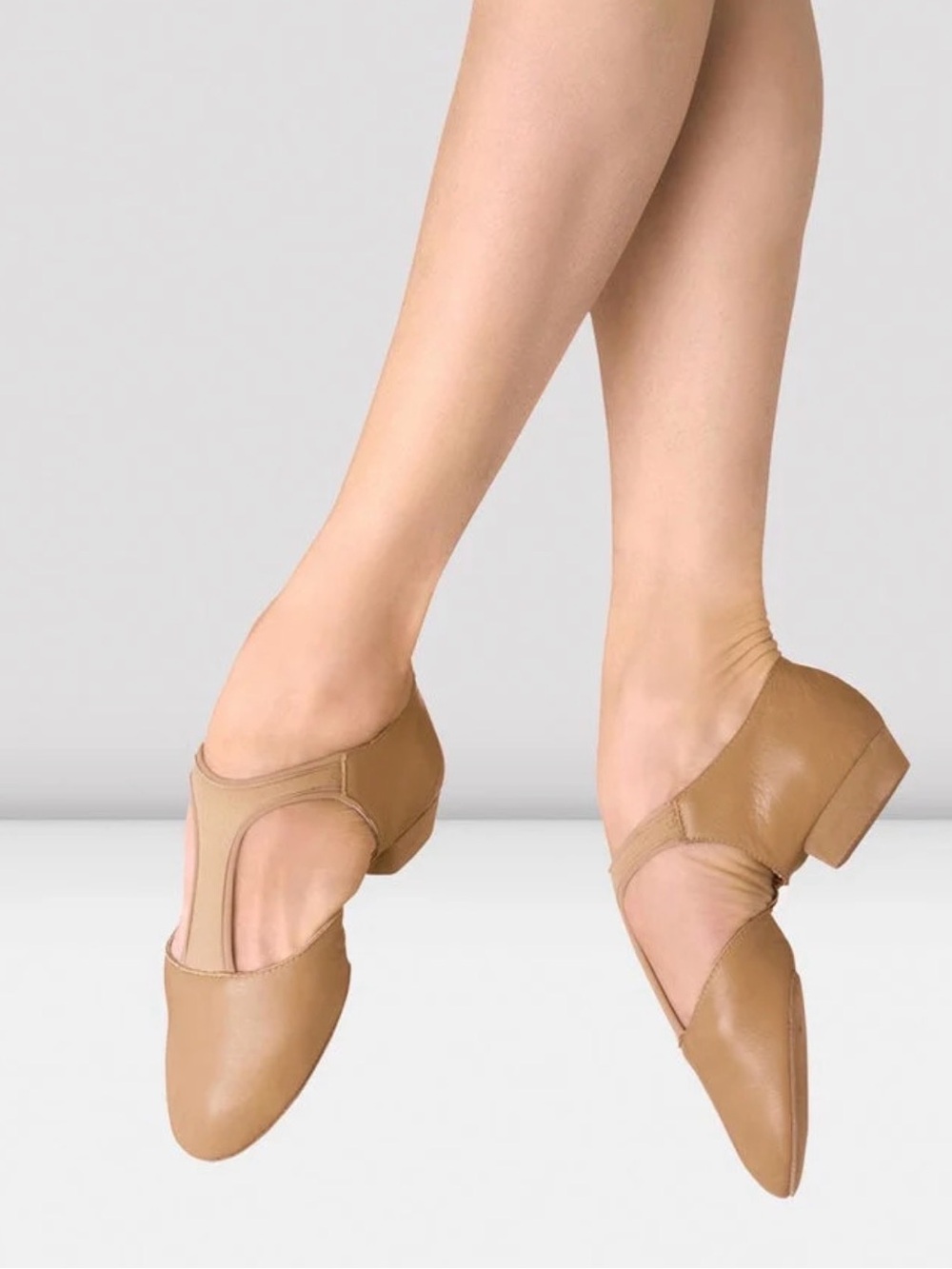 BLOCH Tan Elastosplit Grecian Dance Shoe Size 5